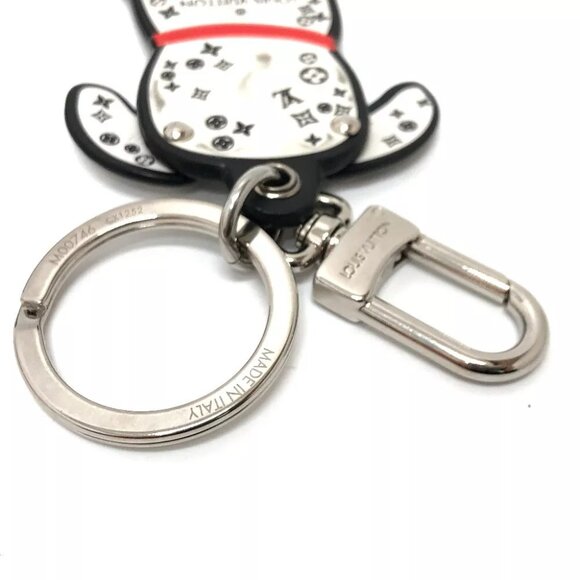 LOUIS VUITTON M00746 Portocle Dalmatian Key chain Bag Charm - Picture 5 of 10